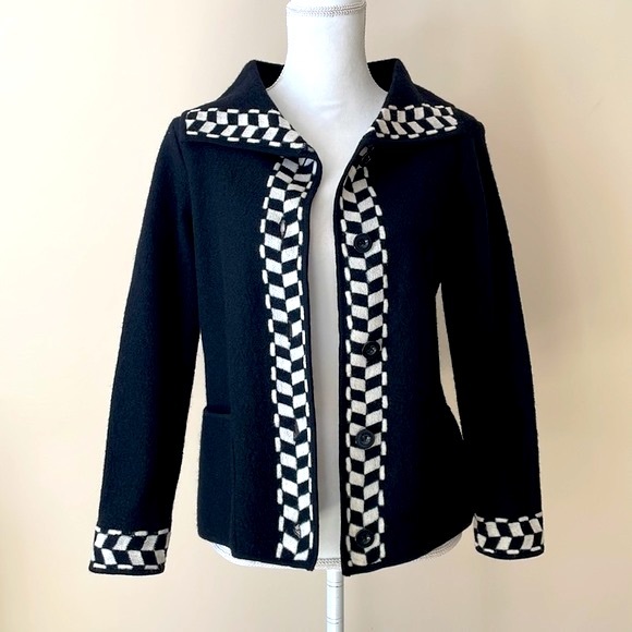 Talbots Wool Knit Cardigan Jacket - Picture 2 of 9